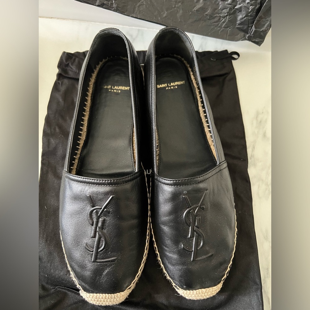 Beautiful saint Laurent black espadrilles